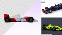 1013+ F1 Car Mockup Psd Editable Photoshop File