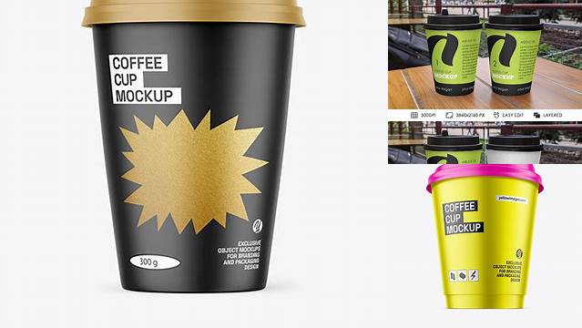 1014+ Matte Coffee Cup Stylish Free PSD