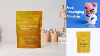 1016+ Transparent Pouch Mockup Psd Free Download Custom PSD Mockup Template