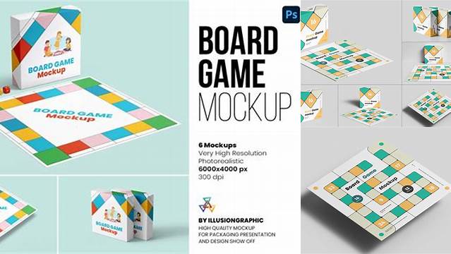 1018+ Board Game Mockup Psd Free Smart PNG Image