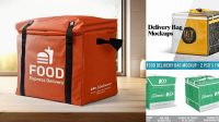 1021+ Food Delivery Bag Mockup Free Easy Editable