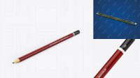 1024+ Round Pencil PSD Mockup Professional Photoshop Design Freebie