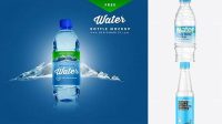 1025+ Clear PET Water Bottle PSD Mockup Unique High-Resolution PSD