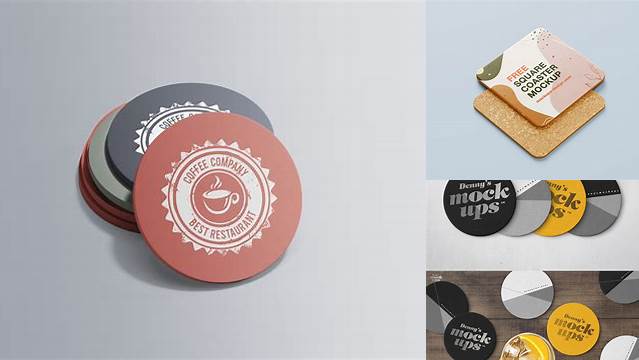 1025+ Coaster Mockup Advanced Photoshop Template