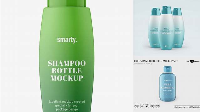 1025+ Glossy Shampoo Bottle PSD Mockup Custom Graphic Resource Free Download