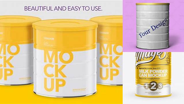 1025+ Milk Powder Can Mockup Free Free Graphic Design Resource