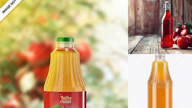 1026+ Clear Glass Red Apple Juice PSD Mockup Creative Free Photoshop Template