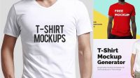 1028+ T Shirt Design Mockup Generator Photoshop Resource Free