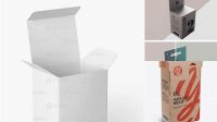 1031+ Two Paper Boxes Half Side View Exclusive and Stylish Design PSD