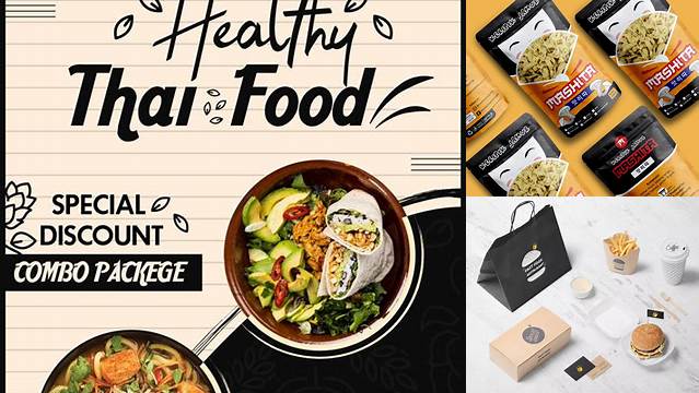 1035+ Contoh Mockup Makanan Premium Design Freebie