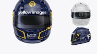 1035+ F1 Helmet PSD Mockup Front View Photoshop Freebie