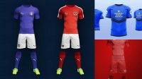 1035+ Football Soccer Uniform Mockup Free Advanced Photoshop Template