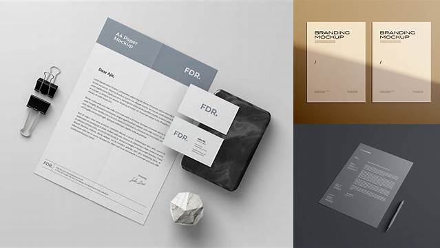 1035+ Letterhead Mockup Template Free Versatile Photoshop File