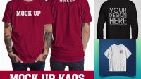 1037+ Mockup Kaos Online Gratis Free PSD