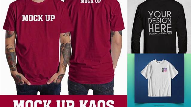 1037+ Mockup Kaos Online Gratis Free PSD