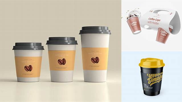 1040+ Coffee Cup With Holder Extra Large Creative Layered Mockup Freebie