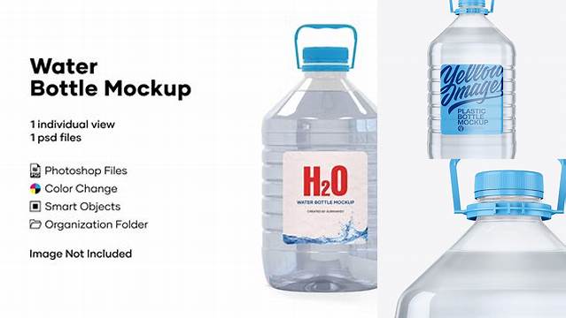 1041+ 5L Clear PET Water Bottle PSD Mockup Download Now Free PSD Template