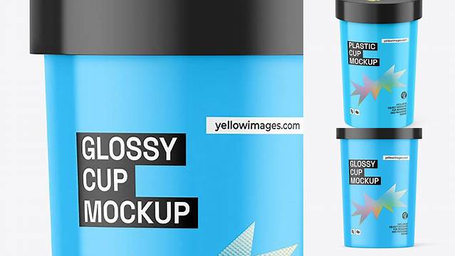 1042+ Glossy Soup Cup PSD Mockup Photoshop Freebie