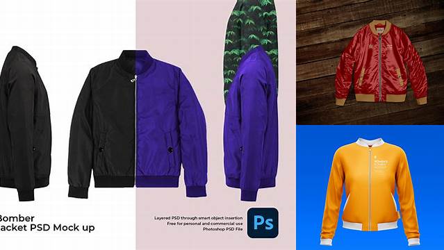 1045+ Bomber Jacket Mock Up Free Free PSD