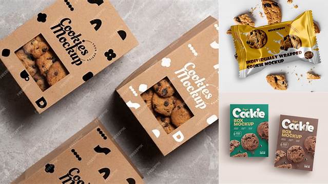 1047+ Kraft Cookie Package PSD Mockup Creative Free PSD Graphic Design