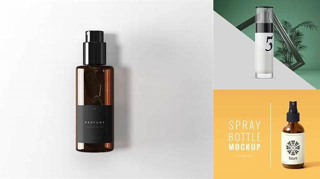 1047+ Perfume Sampler Spray Bottle PSD Mockup Photoshop PSD Free for Designers