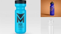 1050+ Matte Metallic Sport Bottle PSD Mockup Front View Creative Digital PSD Download