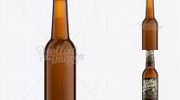 1055+ 330ml Longneck Bottle PSD Mockup / Amber Glass Free Design Resource