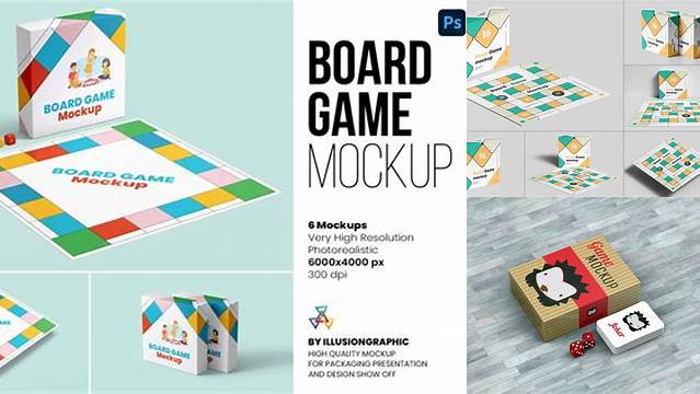 1059+ Mockup Board Game Free Professional Design PSD