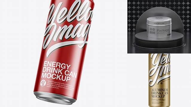 1060+ Aluminium Can With Metallic Finish PSD Mockup Modern PSD Templates