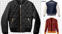 1060+ Bomber Jacket Mockup Psd Free Include TIFF