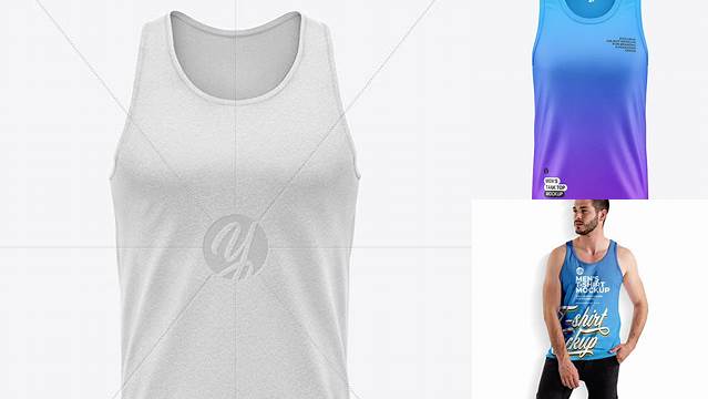 1061+ Men's Tank Top Mockup Free High Resolution