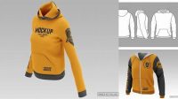 1062+ Men's Pullover Hoodie Front Half Side View Creative Free Photoshop Template