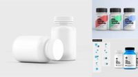 1062+ Pill Bottle Mockup Generator Free PSD