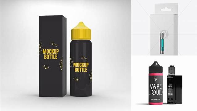 1064+ Vape Cartridge Mockup PSD File Download