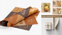 1067+ Food Wrapping Paper Mockup Free Smart PNG Image