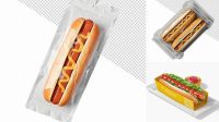 1075+ Hot Dog Packaging Mockup Smart PNG Image