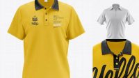 1075+ Mens Polo HQ PSD Mockup Front View Exclusive PSD Design Freebie