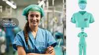 1076+ Nurse Uniform Mockup Download Customizable PSD