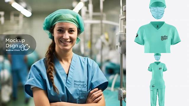 1076+ Nurse Uniform Mockup Download Customizable PSD