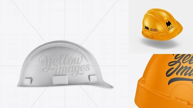 1082+ Matte Hard Hat PSD Mockup Side View High-Resolution Editable PSD