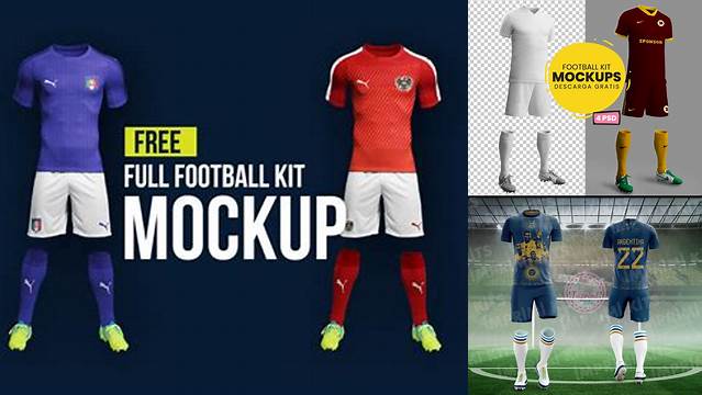 1089+ Uniforme De Futbol Mockup PSD Download