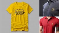 1092+ T Shirt Embroidery Mockup Editable PSD File