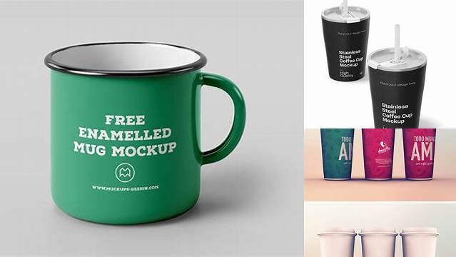 1097+ Metal Cup PSD Mockup Easy Editable