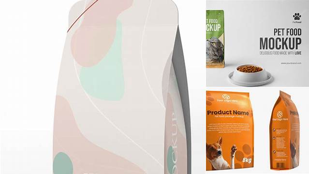 1098+ Pet Food Packaging Mockup For Free Download