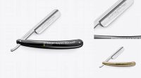 1100+ Straight Razor With Glossy Handle PSD Mockup Photoshop Resource Free