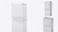 1101+ Nasal Spray Box PSD Mockup 25° Angle Front View High-Angle Shot High-Resolution Editable PSD