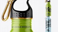 1102+ Matte Sport Bottle With Carabiner PSD Mockup Creative Digital PSD Download