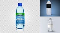 1104+ Clear Bottle With Water PSD Mockup Fully Layered Free Photoshop File