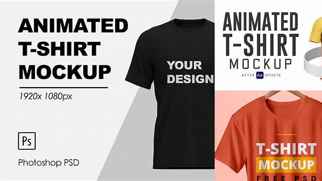 1106+ T-shirt Animated Mockup PSD Free Download