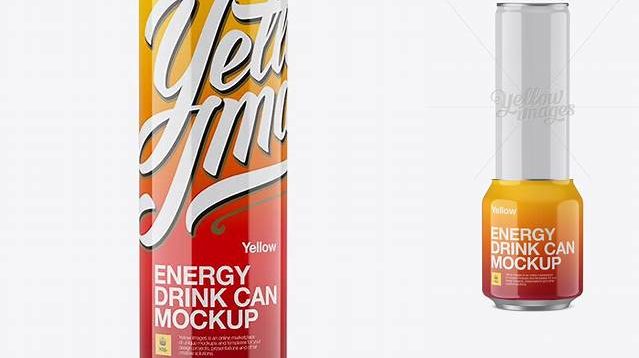 1110+ 250ml Aluminium Can With Glossy Finish PSD Mockup Eye-Level Shot Custom Mockup Graphic Design